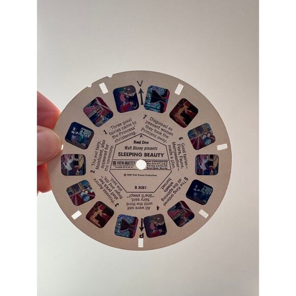 Old Disney Sleeping Beauty Viewmaster 3 Disc Set with Book - Picture 8 of 9